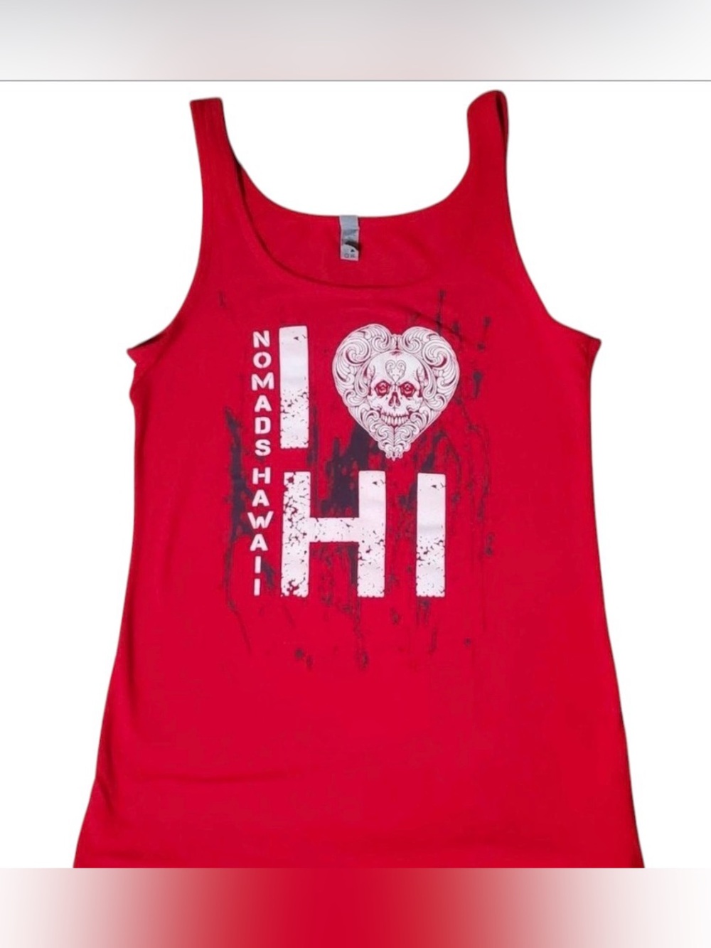 Nomads Hawaii red biker motorcycle‎ womans Tank Top xl